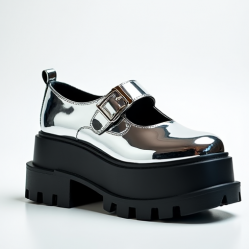 Women's Metallic Platform Mary Jane