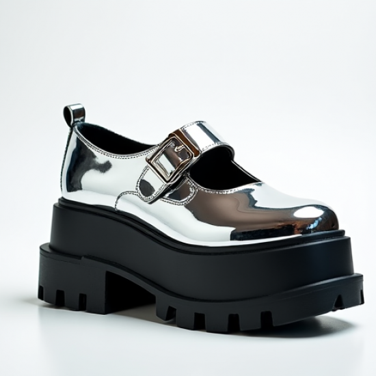 Women's Metallic Platform Mary Jane