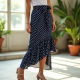 Women's Polka Dot Wrap Skirt