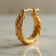 Women's Twisted Hoop Earrings