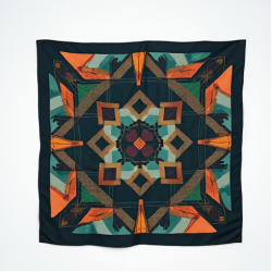 Geometric Pattern Scarf
