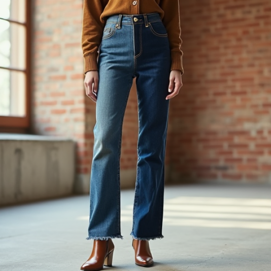 Women's Contrast Panel Denim