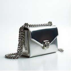 Women's Metallic Chain Bag