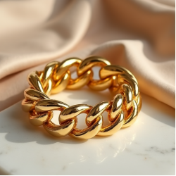 Women's Gold Chunky Link Bracelet