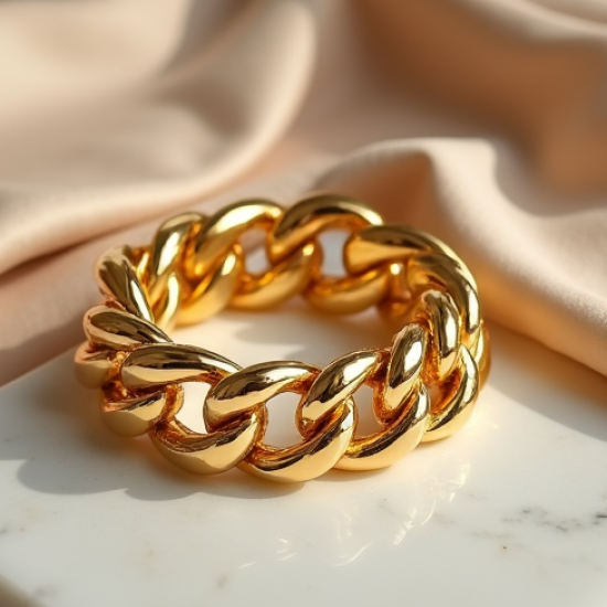 Women's Gold Chunky Link Bracelet