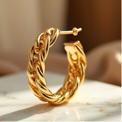 Women's Chain Link Hoops