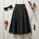 Women's Vintage Polka Flared Skirt