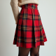 Women's Checkered Pleated Mini Skirt