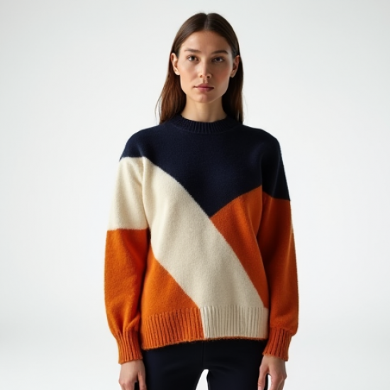 Women's Color-Block Knit Top
