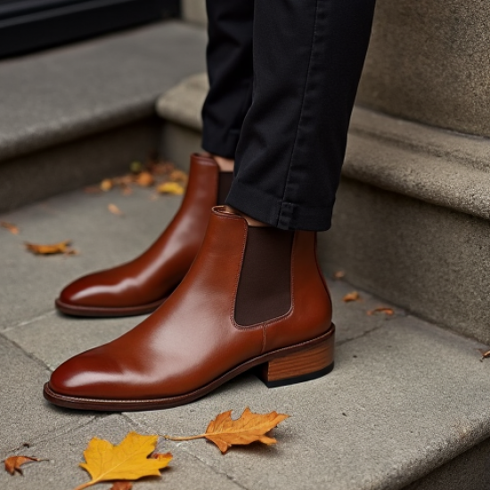 Women's Block Heel Short Boot