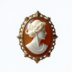Women's Vintage Cameo Brooch