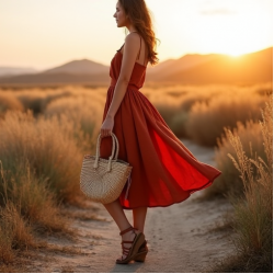 Women's Layered Fringe Sundress