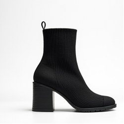 Women's Chunky Heel Sock Boot