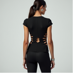 Women's Multi-Slit Waist Top