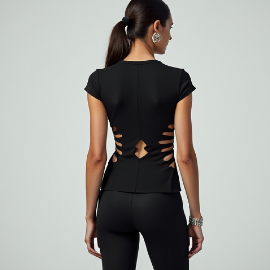 Women's Multi-Slit Waist Top