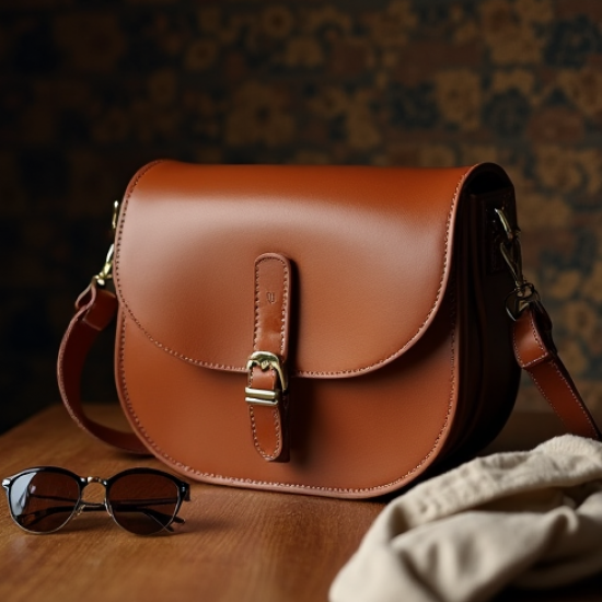 Women's Leather Saddle Bag