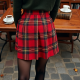 Women's Checkered Pleated Mini Skirt