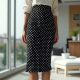 Women's Polka Dot Pencil Skirt