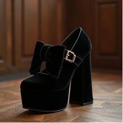 Women's Bow Detail Platform Mary Jane