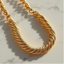 Women's Chunky Rope Chain Necklace