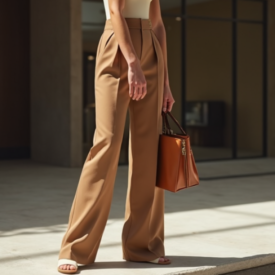 Women's Seam Detail Wide Pants