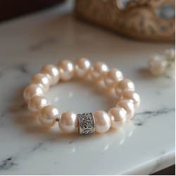 Women's Double Pearl Strand Bracelet