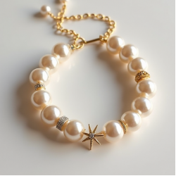 Women's Pearl Charm Bracelet
