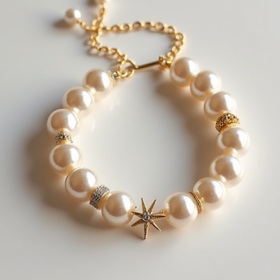 Women's Pearl Charm Bracelet