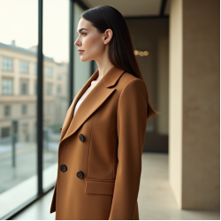 Women's Wide Lapel Tailored Jacket