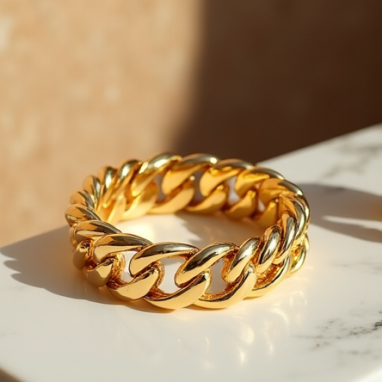 Women's Thick Link Bangle