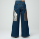 Women's Metallic Patch Denim