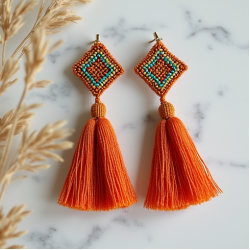 Women's Beaded Drop Earrings