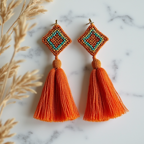 Women's Beaded Drop Earrings