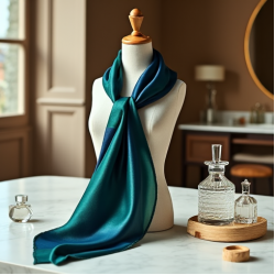 Women's Geometric Silk Scarf