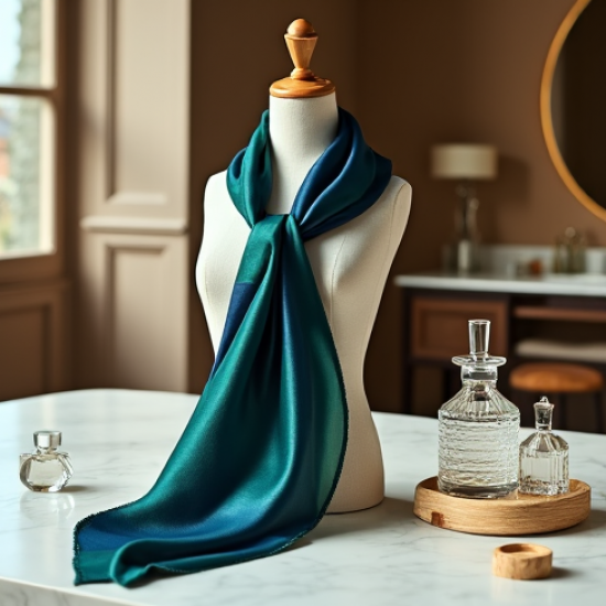 Women's Geometric Silk Scarf