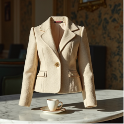 Women's Short Tweed Blazer