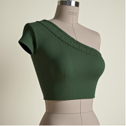 Women's Off-One-Shoulder Crop