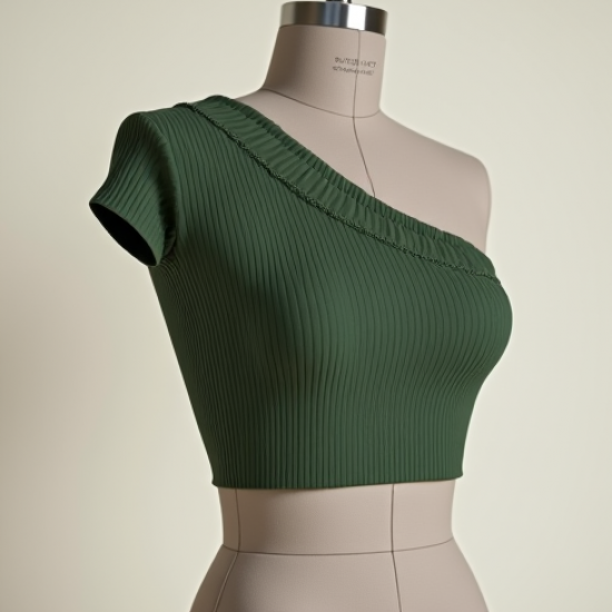 Women's Off-One-Shoulder Crop