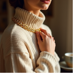 Women's Hammered Chain Bracelet