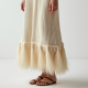 Women's Fringe Hem Midi Dress
