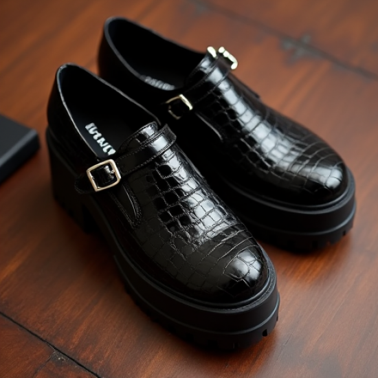 Women's Croc Mary Jane Thick Sole