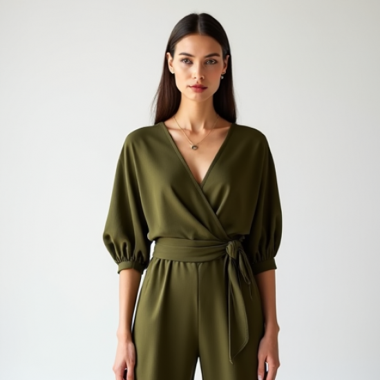 Women's Dolman Sleeve Wrap Top