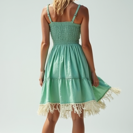 Women's Tiered Fringe Sundress