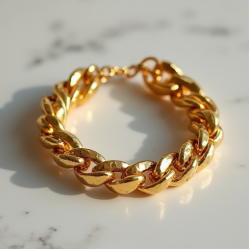 Women's Hammered Chain Bracelet