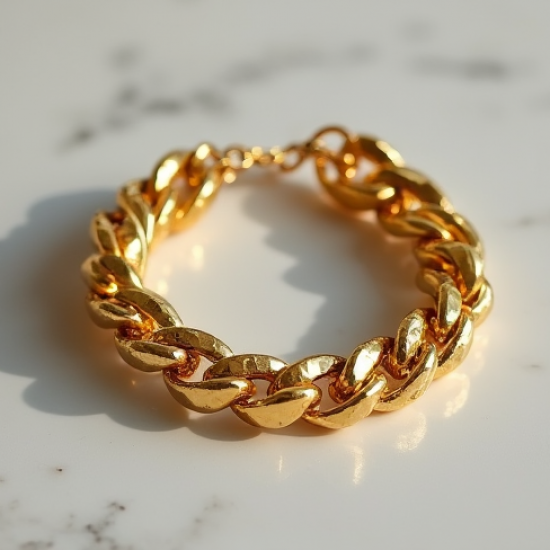 Women's Hammered Chain Bracelet