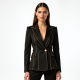 Women's Metallic Gold-Accented Blazer