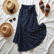 Women's Polka Dot Wrap Skirt