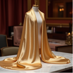 Women's Metallic Silk Scarf