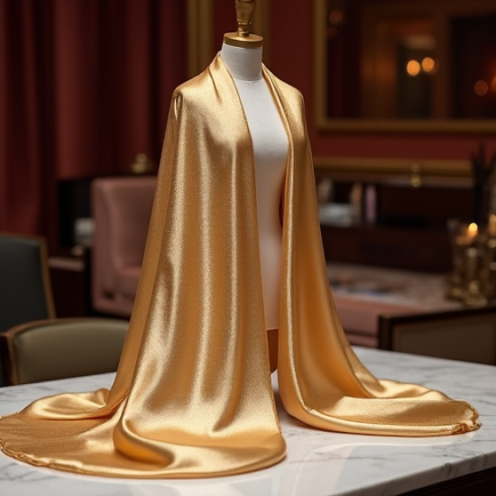 Women's Metallic Silk Scarf