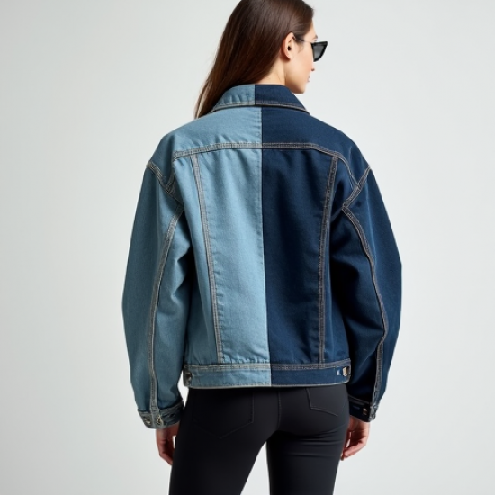Women's Two-Tone Denim Jacket